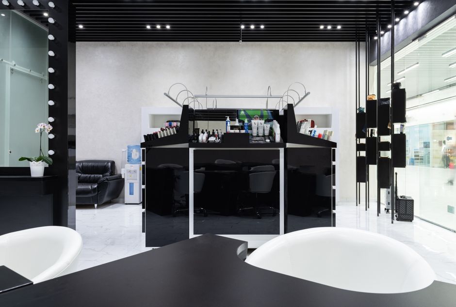 Interior elegant al salonului Alexia Beauty Salon